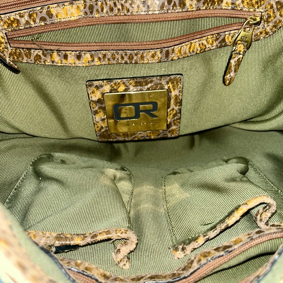 OR by OrYANY Genuine Anaconda Snake Tassel Brown Hobo Bag - Picture 7 of 7